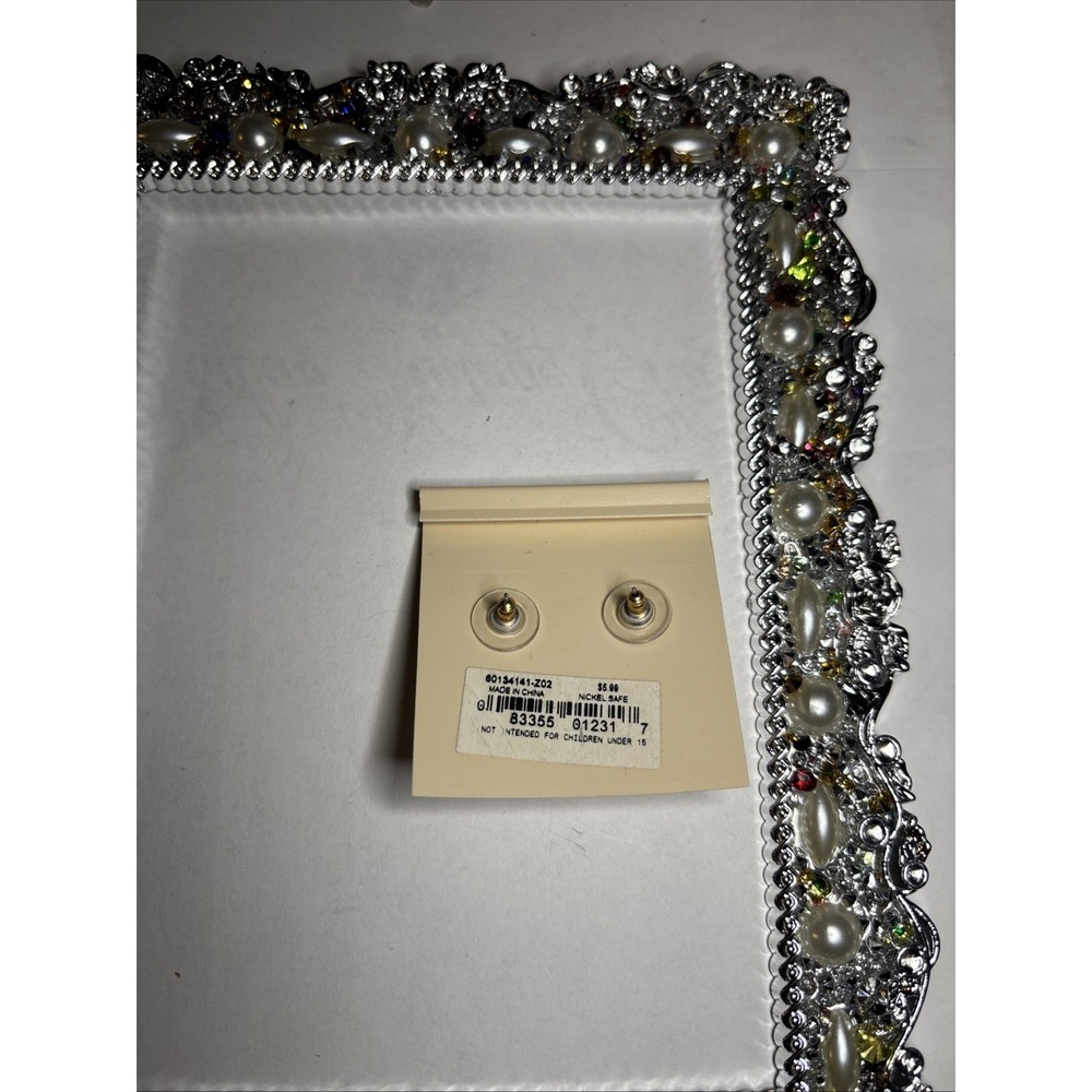 Napier Gold Tone Knot Stud Earrings Nickel Free New on Original Card - Picture 4 of 4